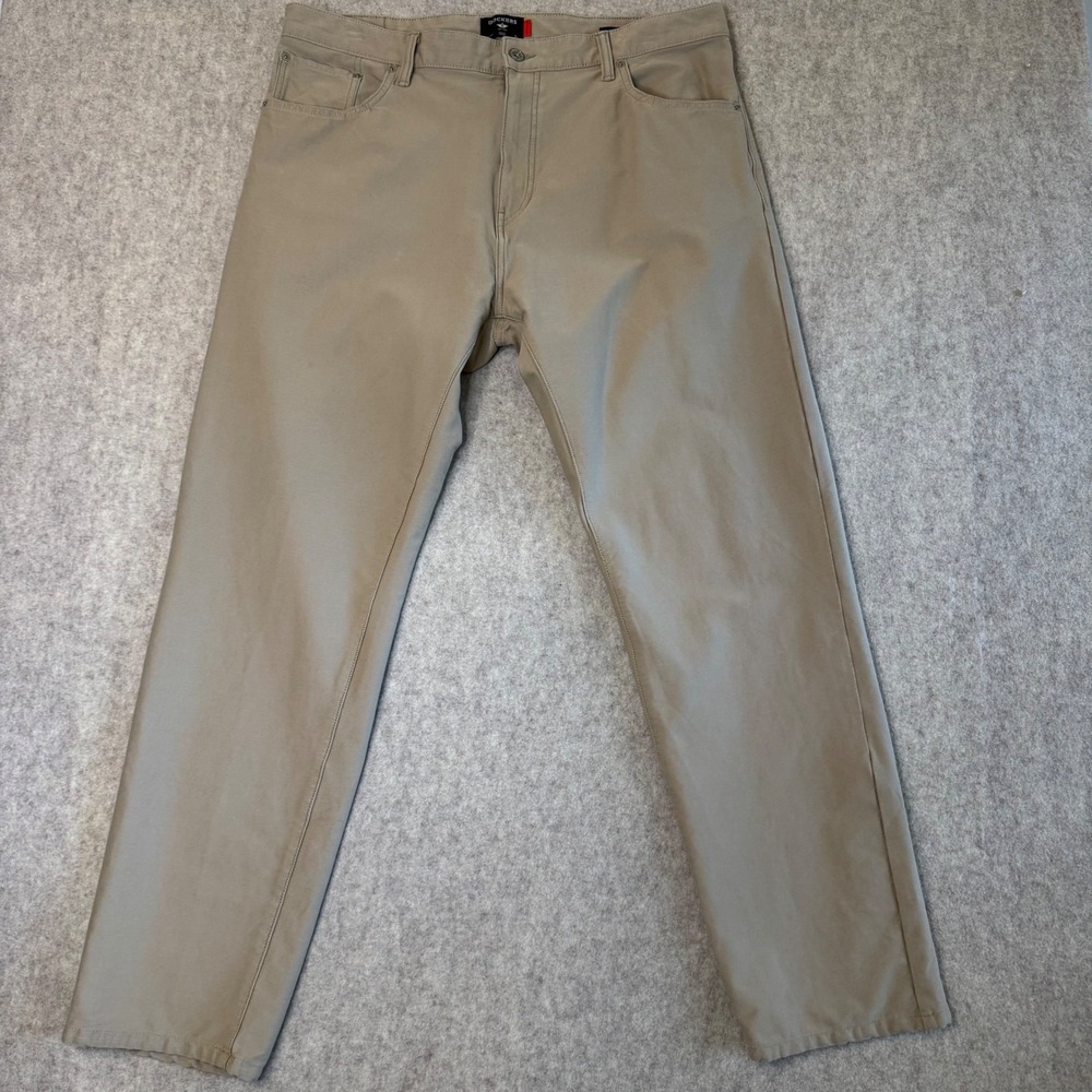 Dockers Smart 360 Knit 5 Pocket Pants Mens Actual 36x32 Khaki Stretch Straight